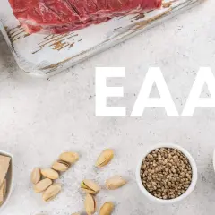Råa livsmedel som kött, ägg, bovete, tofu, nötter och frön visar olika källor till aminosyror protein.