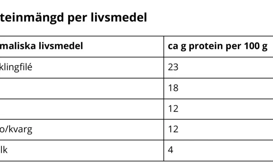 Protein - Så får du i dig rätt mängd för hälsa & muskler