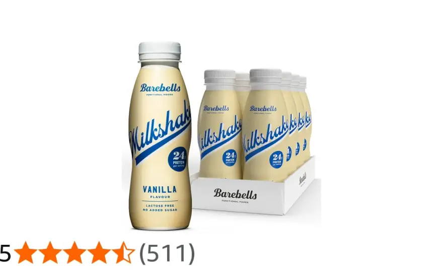 Barebells milkshake kcal - Kalorier och protein per flaska