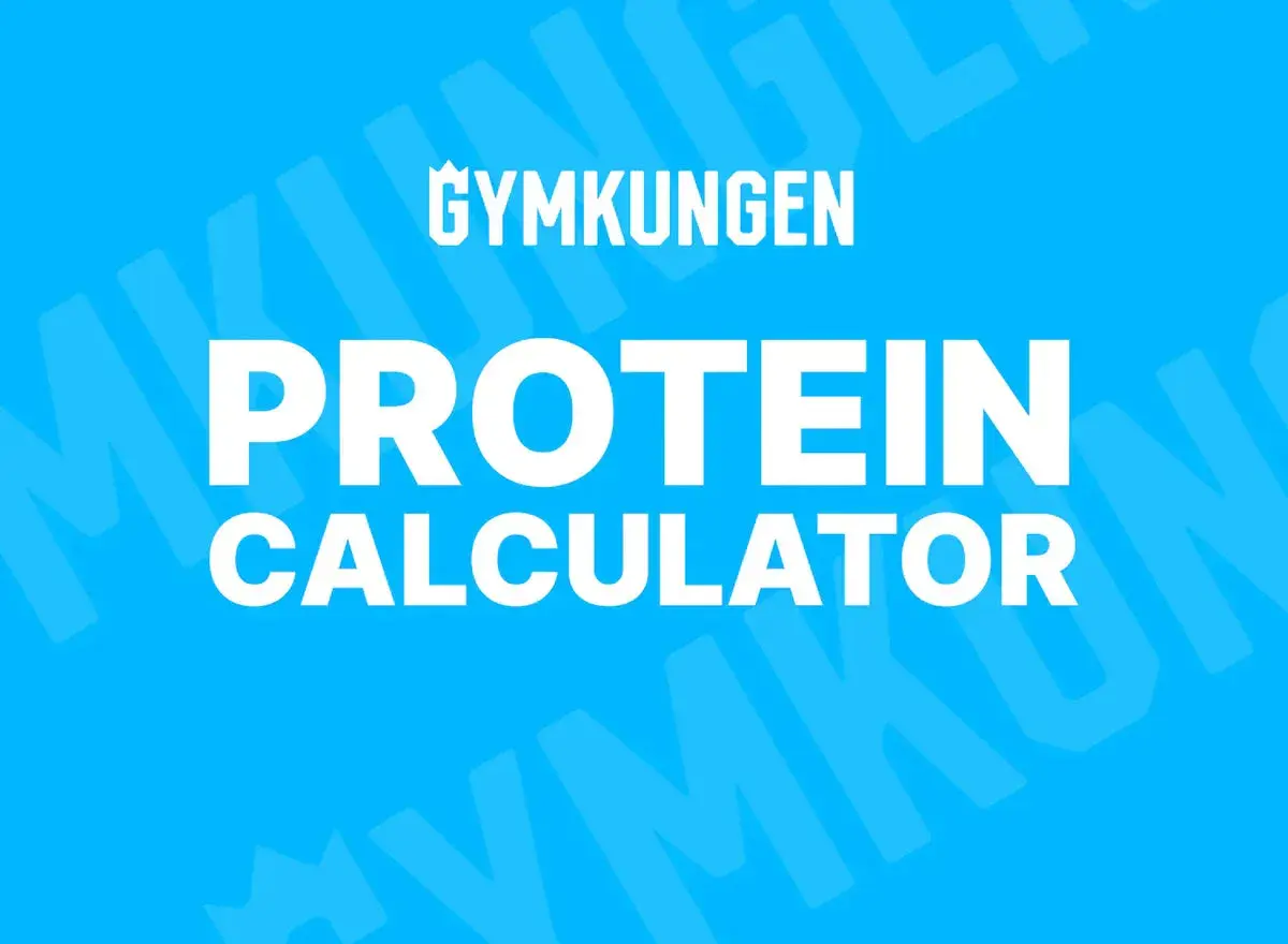 Gymkungen Protein Calculator. Beräkna ditt dagliga protein per kg kroppsvikt för optimal träning.