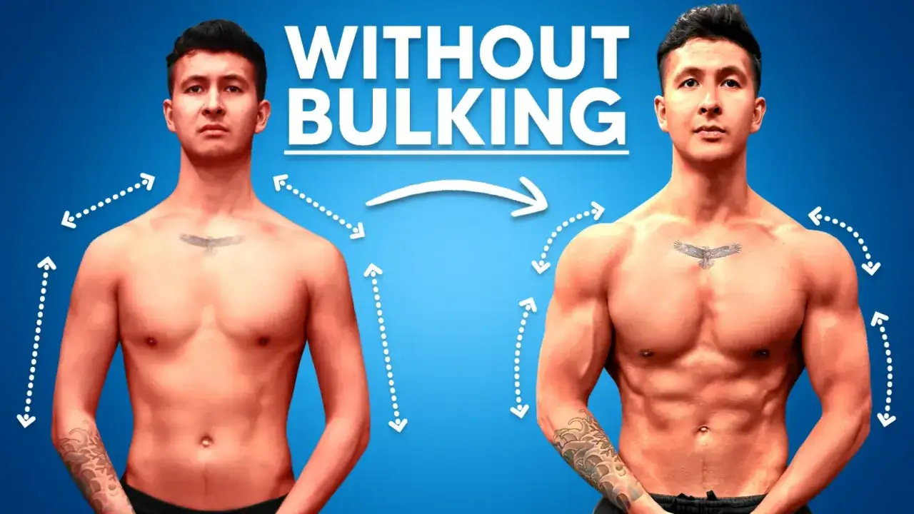 Före- och efterbild på en man som bygger muskler. Med rätt protein kan du protein gå upp i vikt och få en mer definierad fysik.