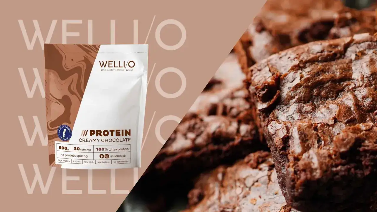 Saftiga protein brownies med smak av kr&auml;mig choklad. Perfekt f&ouml;r den som vill ha ett gott och proteinrikt mellanm&aring;l.